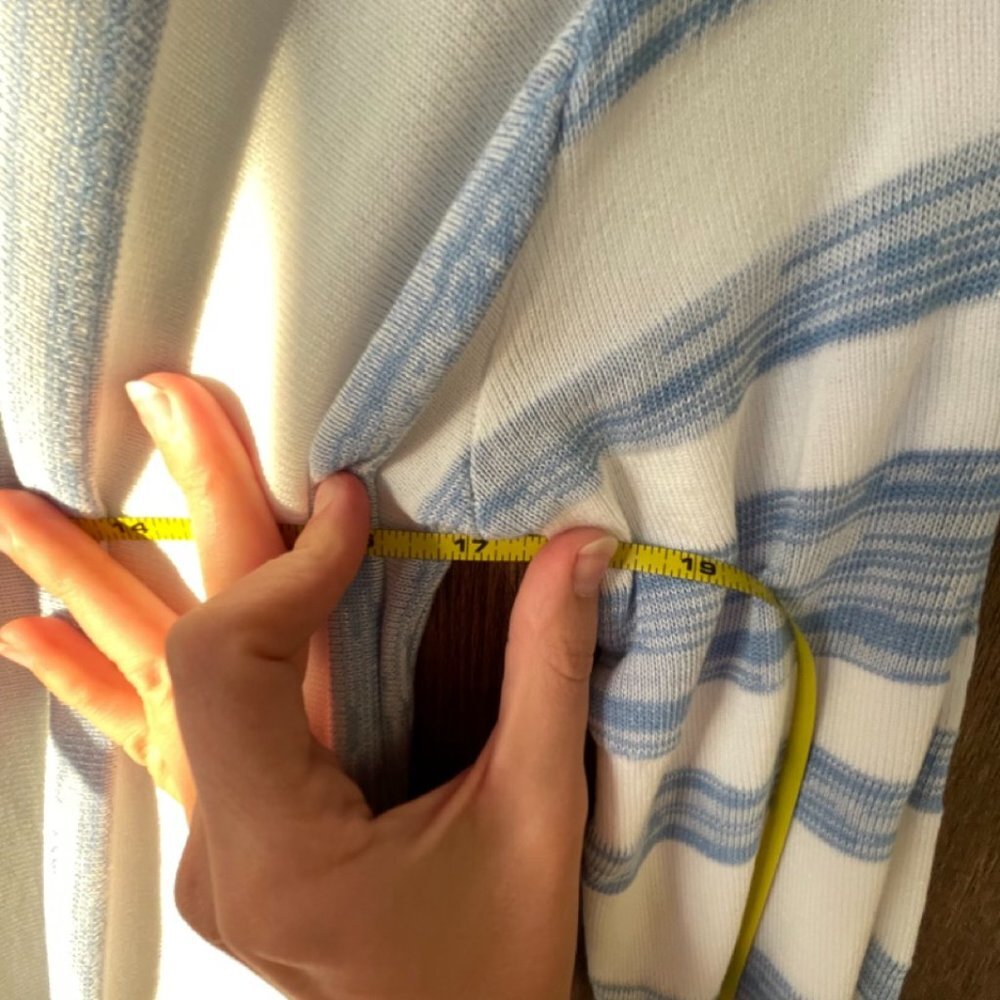 MISSLOOK Striped Tunic Sweater with Pockets - Picture 11 of 11